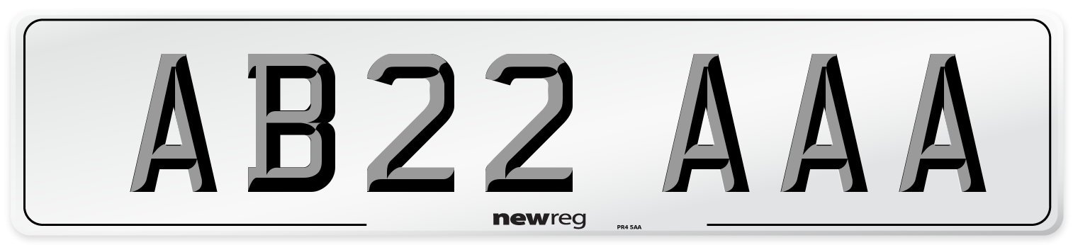 AB22 AAA Number Plate from New Reg